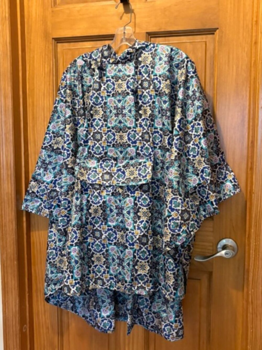 Vera Bradley print rain poncho